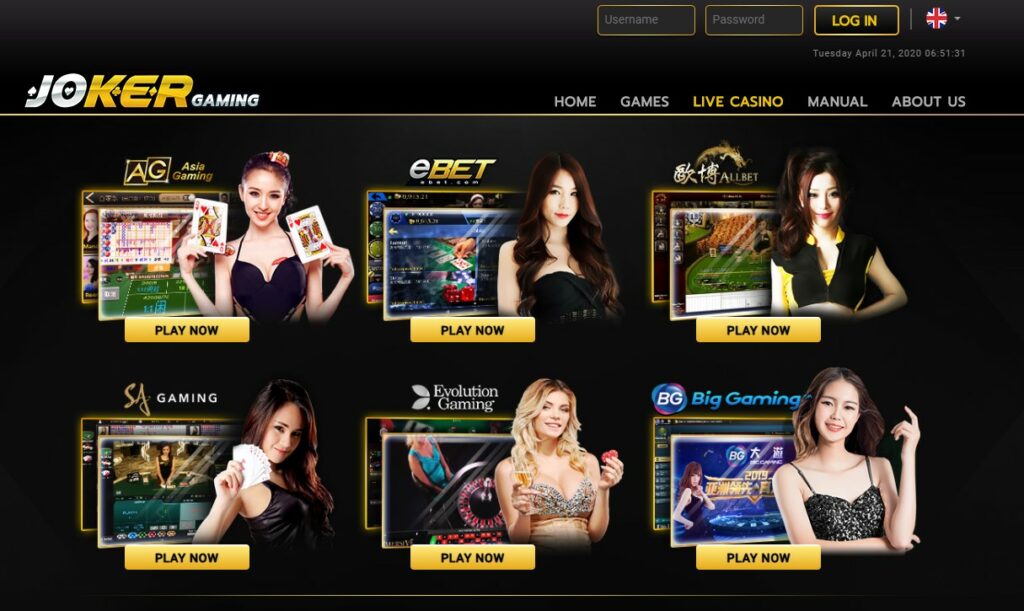 Judi Live Casino Joker123